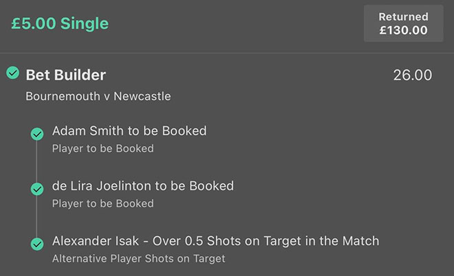 Bournemouth slip winner