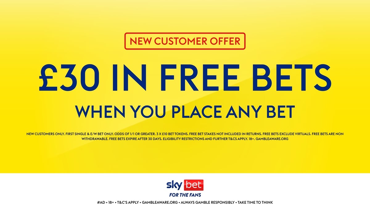 Sky Bet £30 in free bets